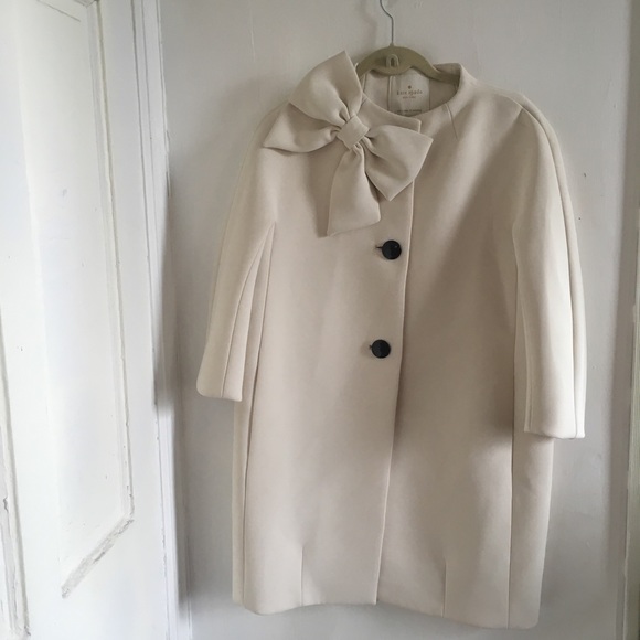 kate spade white coat